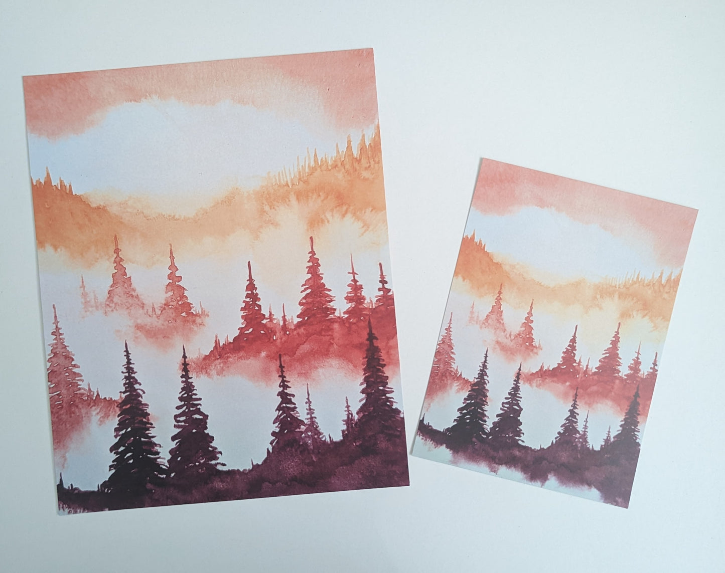 Warm Mountain View: Various Sizes